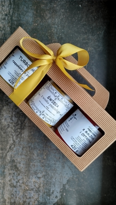 ORYGINALNY BOX z naturalną świecą