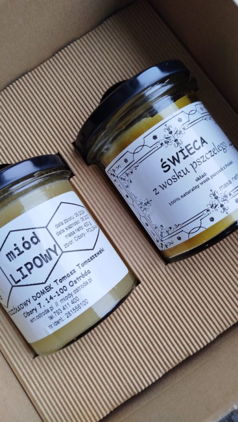 DUO BOX z naturalną świecą