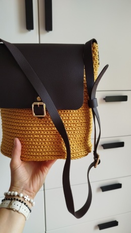 TORBA EWELINA - musztarda/czekolada