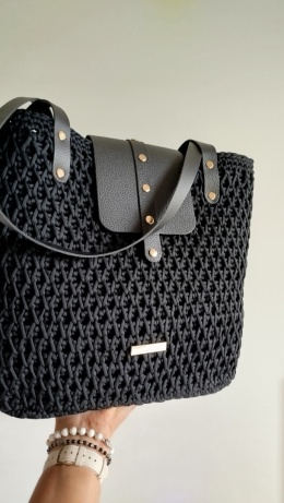 TORBA MIOD(ULA) - czarna za złotem