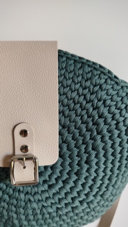 Torba OLIWIA (szałwia/jasny beż/srebro)