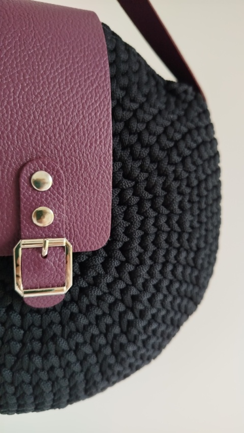 TORBA OLIWIA (czerń/śliwka/srebro)