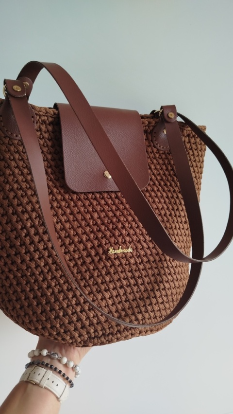 torba QUEEN 2 - cynamon/ciemny brąz