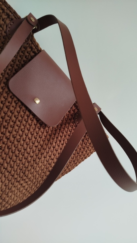 torba QUEEN 2 - cynamon/ciemny brąz