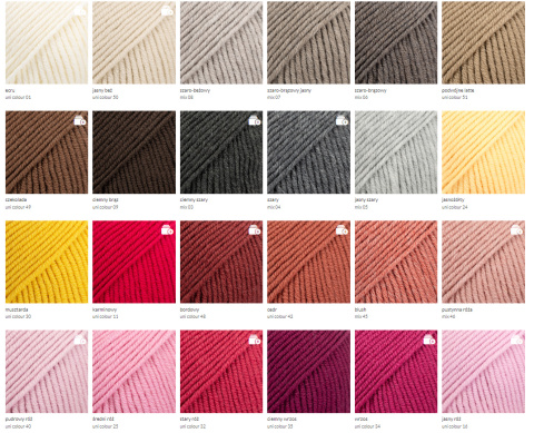 wełniana czapka EDYTA - na zamówienie